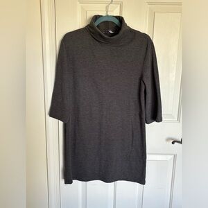 Zara women’s gray mock turtle neck dress Size S